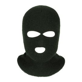 SATINIOR 3-Hole Knitted Full Face Cover Ski Mask, Adult Winter Balaclava Warm Knit Full Face Mask for Outdoor Sports