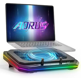 Cooling Pad for GIGABYTE AORUS 17X 16X 17 15 15P Master 16 18 AERO 15 16 17 14 G5 KF5 G6 KF 14-18 inch Gaming Laptop,It is a Well Deserved Heat Dissipation Monster, with Powerful Turbo Cooling Fan