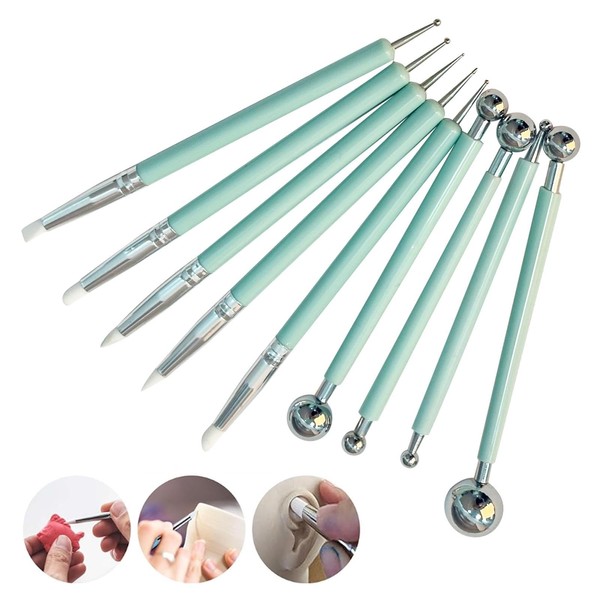 Modelling Pen, Sculpting Tools, 9 Pieces Pottery Tool Fimo Tool,