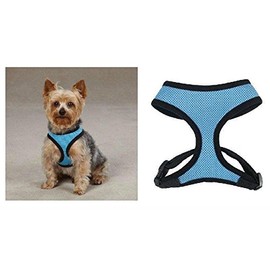 Casual Canine Anti Pull Breathable Mesh NO Choke Dog Harness Selections - 10 Colors & 5 Sizes(XSmall Blue Harness)
