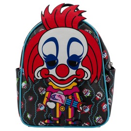 AI ACCESSORY INNOVATIONS Killer Clowns From Outer Space Cosplay Mini PU Backpack Purse, Rudy Klown Shoulder Bag, 10.5 Inch, Adjustable Straps, Faux Leather