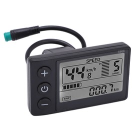 Electric Bicycle LCD Display 24 V 36 V 48 V LCD Display Electric Bicycle S866 LCD Display Meter 24 V 36 V 48 V Control Panel with Waterproof Plug
