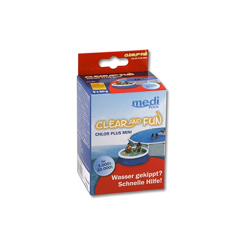 Medi Swimming Pool Care Chlorine Plus Mini Clear and Fun,