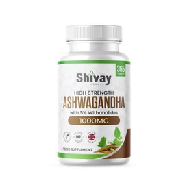 Ashwagandha 2000mg per Serving | 365 Vegan Tablets - 6 Month Supply | Pure High Strength Ashwagandha Root Extract Supplement by Shivay Herbals