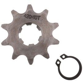 Magkowar 420 Front Enigine Sprocket with Retainer Plate Sets for Motorcycle Dirt Bike (420-17mm, 10T)