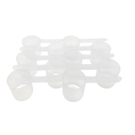 Cuchara medidora de plástico de mango largo de 1/3 taza (80 ml, 2.7 onzas) para café, proteína en polvo, alimentos para mascotas, especias, frijoles, productos secos, de grado