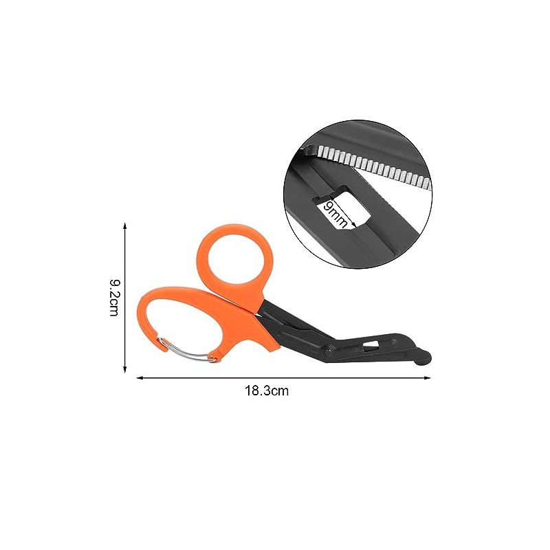 IMKRC Titanium Bandage Shears Scissors EMT and Trauma Shears, Bent