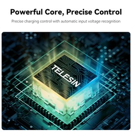 TELESIN° Battery Charger for GoPro, Super Fast Enduro Battery Charger - 30mins Full, Compatible for Gopro Hero 12/11/10/9 Battery, FCC-001