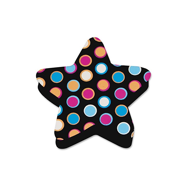 Ashley, ASH10026, Color Dot Magnetic Whiteboard Eraser, 1 Each, Multicolor,Black