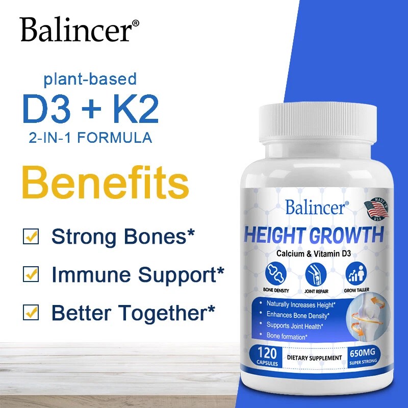 Balincer Height Growth 120 Capsules - Supports bone growth and