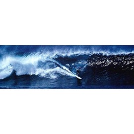 High Surf Surfing Big Wave Panorama Laminated Poster (36.5 x 12.5)