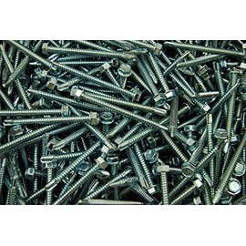 (150) Hex Washer Head 1/4 x 3 Self-Drilling Tek Screw IHW #14