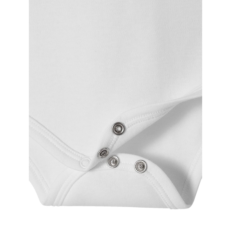 Vertbaudet VERTBAUDETPack of 5 Baby Slip-On Bodysuits, Long-Sleeved Basic, white