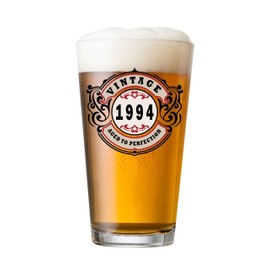 SIRIOKS 31st Birthday Gift for Him Vintage 1994 Birthday Gift for Men, style 16oz beer glass, old man 31 birthday decorations