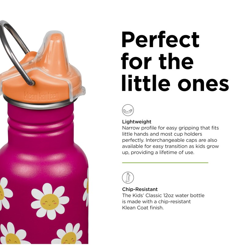 Klean Kanteen Classic Narrow Sippy Cap 1011200 Drinking Bottle with
