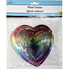 Wind Twister Garden Decoration: Rainbow Heart