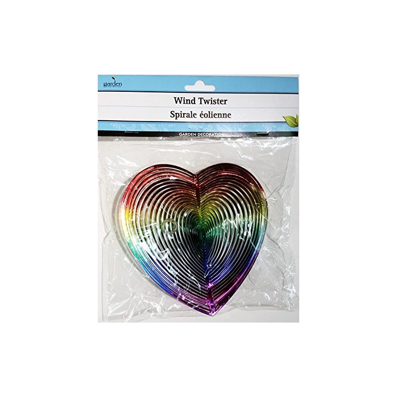 Wind Twister Garden Decoration: Rainbow Heart
