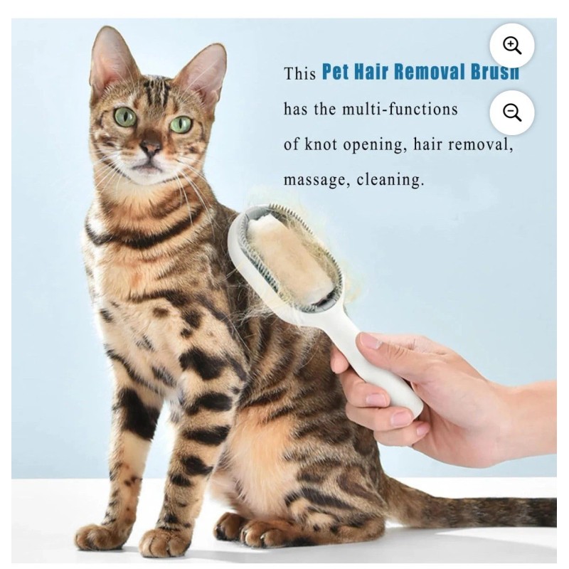 Pet Grooming Comb For Cleaning, Fur Removal, And Massage -