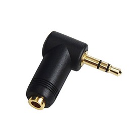 F-Factory (L-Type/L-Shape Conversion Plug) φ3.5mm Stereo Mini Plug L-Type/L-Shape Conversion Connector/PLG-N6207GD