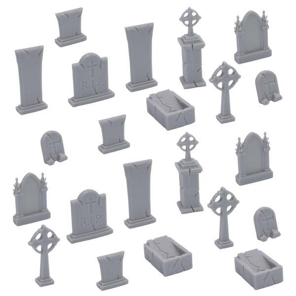 28mm scale Cemetery Bundle Gravestones Tombstone Undead Graveyard ScatterTerrain Fantasy