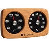 Premium Wooden Sauna Thermometer & Hygrometer - Large Numbers, Durable