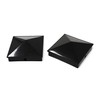Plastic Pyramid 4x4 Nominal (3-5/8"x3-5/8") Fence Post Caps with Pre-Drilled