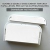 BOXOB 50 Pairs Alarm Sensor Adhesive Strips, Durable Pre-Cut Double