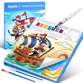 JoyCat Paint with Water Coloring Books for Toddlers, Watercolor Painting Sets for Kids Ages 3-5 4-8, Arts and Crafts Drawing Activities Toy Birthday Gift for Boys Girls (Adventure)