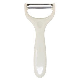 JS Gourmet Y Shaped Vegetable Peeler, Sharp Stainless Steel Blade, Manual Food Peelers for Cucumbers, Carrots, Potatoes, Fruits, Zucchinis and More - Cream