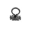 Renovators Supply Manufacturing Black Wrought Iron 3" Ring Cabinet Pulls