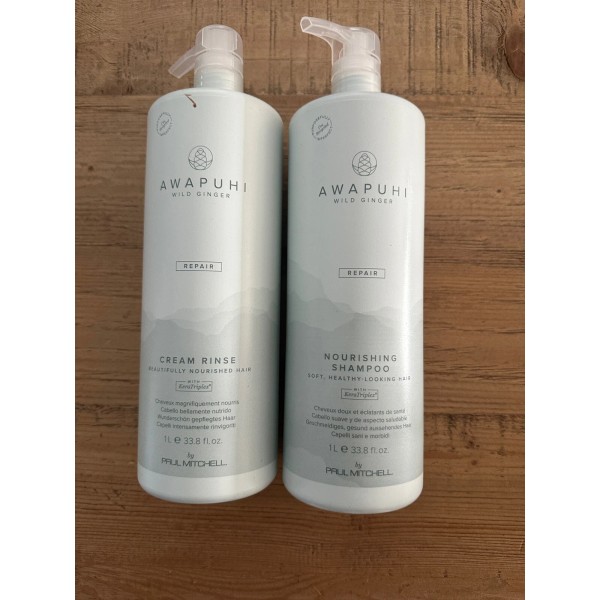 Paul Mitchell Awapuhi Wild Ginger Repair Shampoo and Conditioner 33oz.