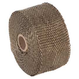 Heat Insulating Fireproof Tape Fireproof Pipe Wrap Anti Scalding Chimney Ribbon Stove Flue Protector Pipe Insulation Webbing with 2 Clamps