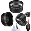 46MM Wide Angle Lens with Macro + 2.2X Telephoto Lens+