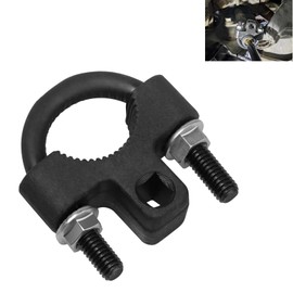 Anyhut 1 PC Inner Tie Rod Removal Tool, 3/8" Inner Tie Rod End Removal Tool Inner Tie Rod Tool U-Shaped Non-Slip Teeth, Gear Detachable Structure Installation Accessories, Universal for Cars (Black)