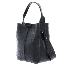SADDLER Elsa Mini Bag Black Croco, Black Croco.