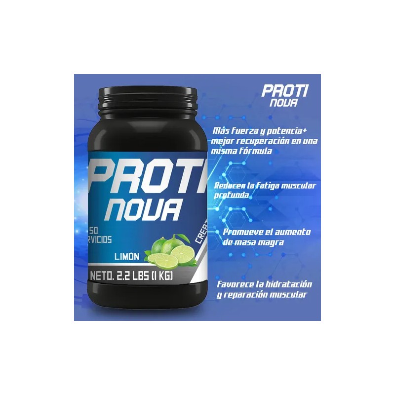 Creatina + Glutamina 1kg Proti Nova Suplemento 50serv Polvo