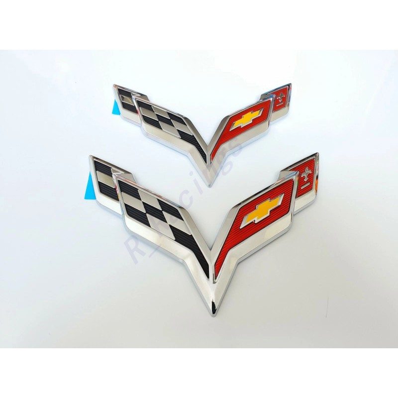 GM 5PCS 2014-19 Corvette C7 Chrome Black Front & Rear