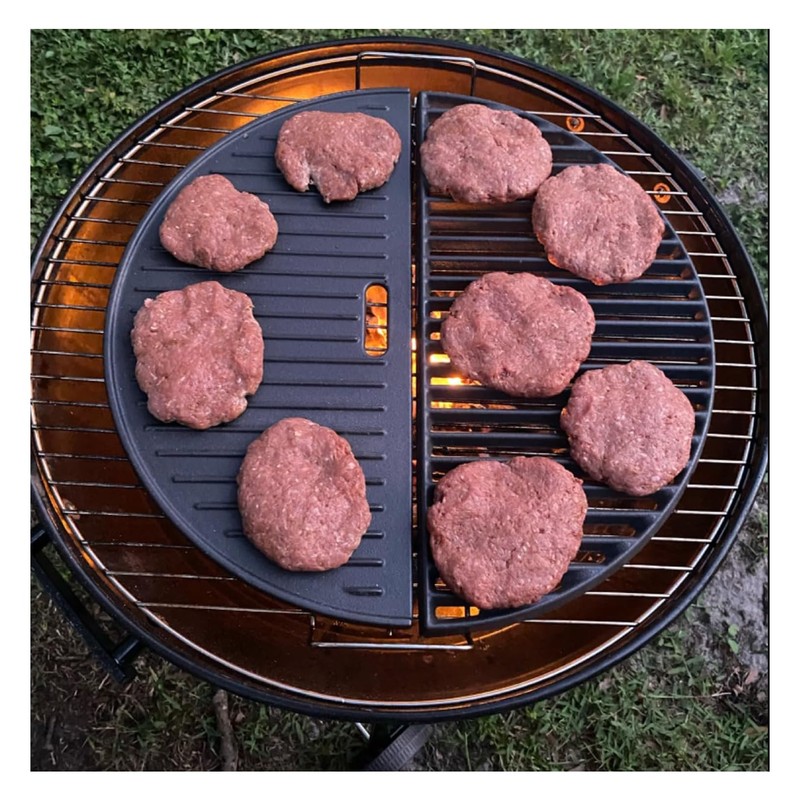 18" Half Moon Grill Griddle For kamado joe Classic I,