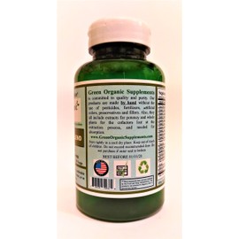 Green Organic Supplements Hesperidin, Diosmin, Narangin, Unique Formula (Hand Made, Non-GMO, Vegan, & Gluten Free) (Single)