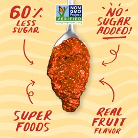 Chia Smash Fruit Jam | Subtly Sweet Keto Jam Made with Upcycled Berries and Other Simple Ingredients | Low-Calorie, Paleo, Superfood Fruit Jam No Sugar Added (Apricot, 1 Jar)