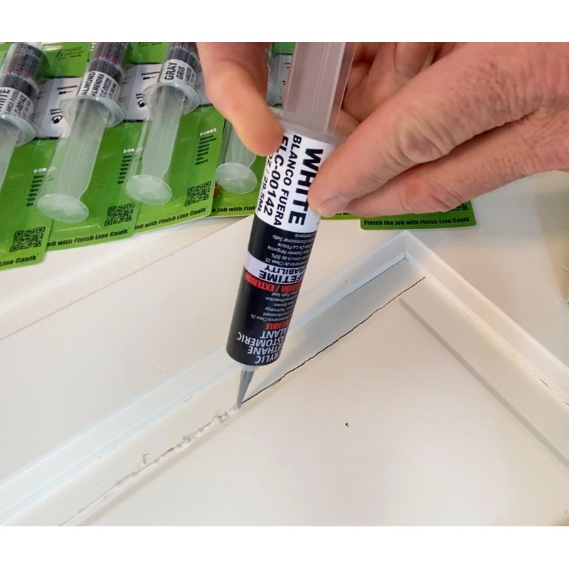 Finish Line Caulk – Acrylic Urethane Elastomeric Sealant – Pre-Filled