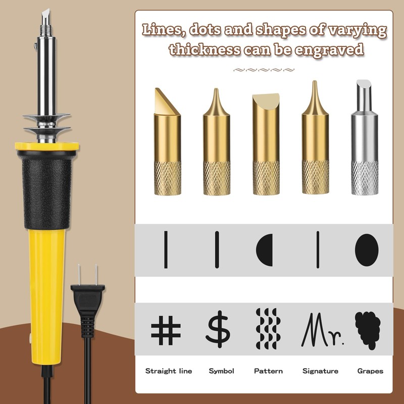 Leather Stamping Tools, Leather Carving Set, Working Kit for Beginners
