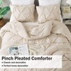 Andency Beige Comforter Set Queen(90x90Inch), 3 Pieces Style Queen Comforter
