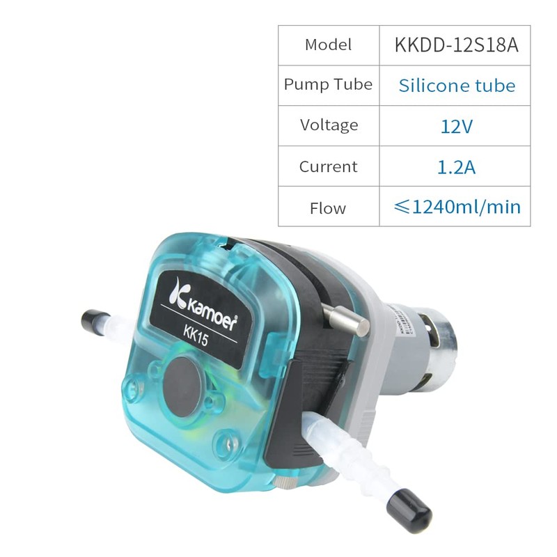 Kamoer KKDD high Flow 1240ml/min Small peristaltic Pump 12V dc