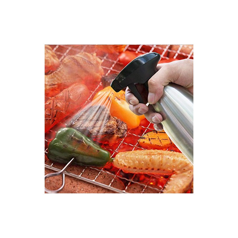 Arinda Stainless Steel Oil Spray Bottle Sprayer Portable for Kitchen
