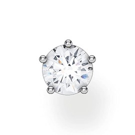 Thomas Sabo Women Single Stud Earring White Stone 925 Sterling Silver