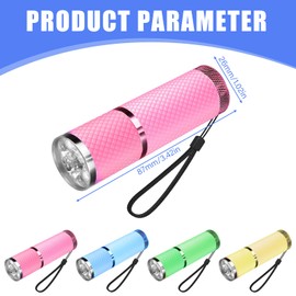 8 Stück Mini LED Taschenlampe, kleine Kinder Taschenlampe Handlampe mit Lanyard und 24 AAA Batterien Wasserdicht Taschenlampe Klein mit Gummigriff Camping Handlampe für Outdoor, Wandern, Camping