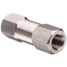 Parker 4F-C4L-1-SS C Series Stainless Steel 316 Check Valve, 1 psi Cracking Pressure, 1/4" NPT Female