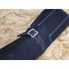 Faithfull 8 Pocket Black Suede Leather Chisel Roll