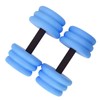 2pcs Floating Dumbbell EVA Thread Design Aquatic Exercise Dumbbell for